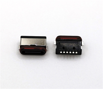 防水TYPE-C6P臥式母座兩插腳端子貼板 充電功能